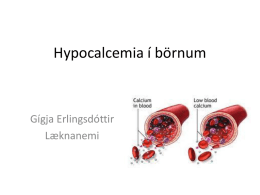 Hypocalcemia í börnum