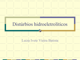 Dist&uacute;rbios hidroeletrol&iacute;ticos