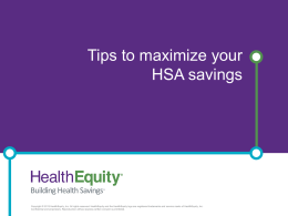 Tips to maximize your HSA savings