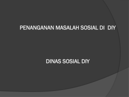 penanganan masalah sosial di diy