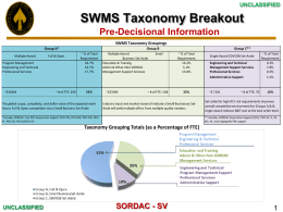 SWMS Taxonomy Breakout - Greater Tampa Bay NDIA