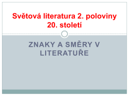 Světová literatura 2.pol.20. stol