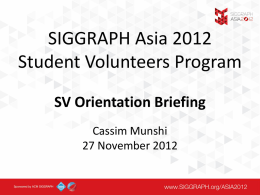 SV Briefing2 – Cassim