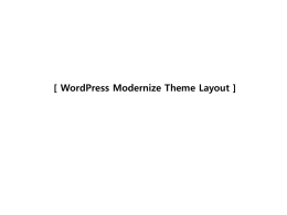 WordPress-Modernize-Theme