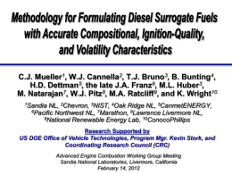 Surrogate fuel - Coordinating Research Council