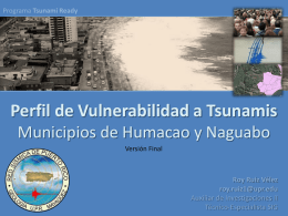 Vulnerabilidad a tsunamis en Naguabo