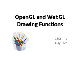 OpenGL and WebGL Drawing Functions