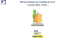 IFRS para Entidades sem Finalidade de Lucros - CRC-ES