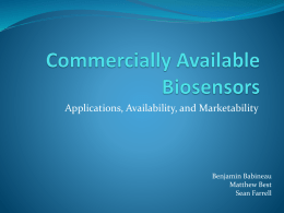Commercially Available Biosensors