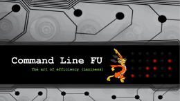 Phreaknic Talk - Command Line FU and J00
