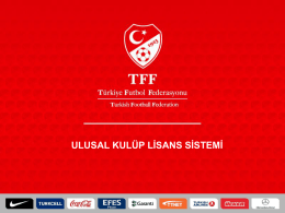 Slayt 1 - Türkiye Futbol Federasyonu