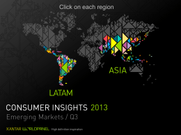 Consumer Insights Emerging Markets Q3 2013