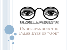 Symbolism_False Eyes of God
