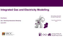 Integrated Gas and Electricity Modelling