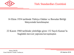 türk standardları enstitüsü`nün bilgi güvenliği konusundaki