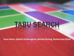 TABU Search (TS)
