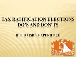 Tax Ratification Elections Do`s and Don`ts