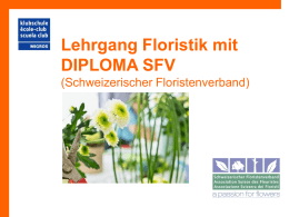 Lehrgang Floristik mit DIPLOMA SFV