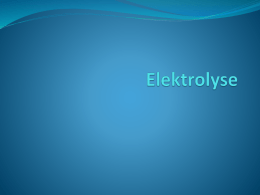 Redox Elektrolyse