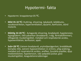 Hypotermi- fakta - Log in to PING PONG