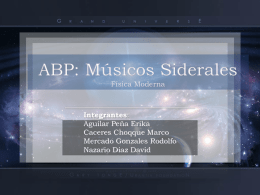 ABP: Músicos Siderales Física Moderna