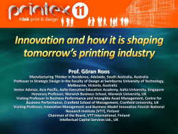 Innovation and How it is Shaping the Printing Industry