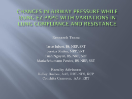 EzPap at different I:E ratios and how they affect hemodynamics