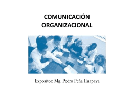 Comunicacion organizacional