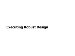 ExecutingRobustDesign - Rose