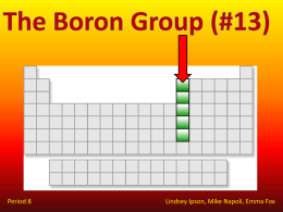Boron Group Presentation-Lindsey, Mike, and Emma