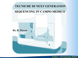 + R. Piazza &ndash; NGS Sequencing 30/10/13 - ilte
