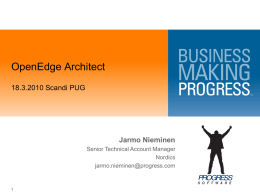 Create New and Edit Existing ABL code What is OpenEdge Architect?