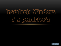 Instalacja Windows 7 z pendrive*a