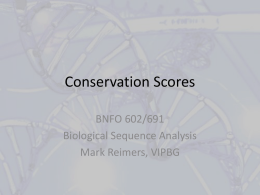 Conservation scores, updated
