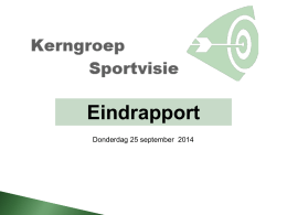 Presentatie - Sport Federatie Soest