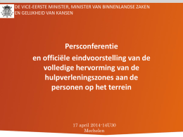 Powerpoint presentatie - Brandweer Vereniging Vlaanderen