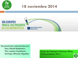 18 noviembre: día Europeo Uso Prudente de Antibióticos