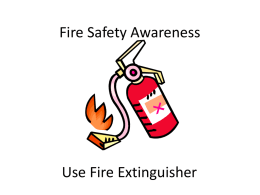 Fire Safety Use Extinguisher - Northside & Seaforth Uniting Church