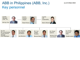 ABB Philippines Country Management