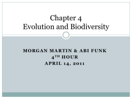 Chapter 4 Evolution and Biodiversity