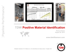 Positive Material Identification Process