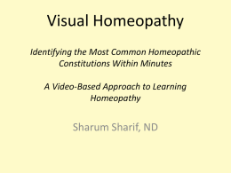 Visual Homeopathy