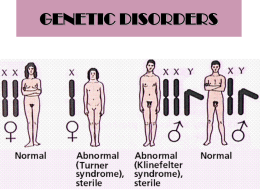 10 GENETIC DISORDERS worksheet ANSWERS