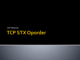 TCP STX Warno