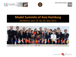 Model Summits of Asia Hamburg