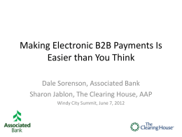 Persuading Your Suppliers to Accept Electronic Payments