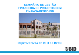 BID - Demonstrações Financeiras e Conta do Fundo Rotativo