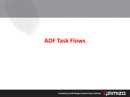 ADF Task Flows