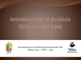 Introducción al Análisis Olfativo del Café
