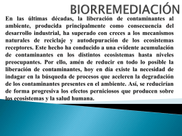 BIORREMEDIACIÓN - microbiologiaunvime